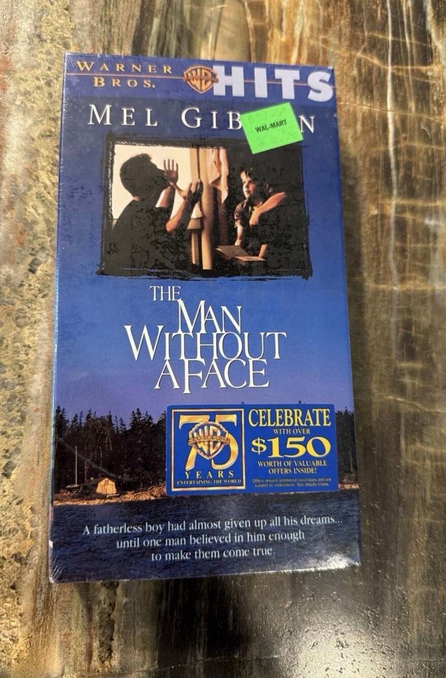 Warner Bros. The Man Without A Face VHS 1993 Mel Gibson Sealed